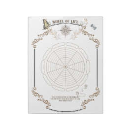 Bloc De Notas Rueda de vida imprimible para el crecimiento perso