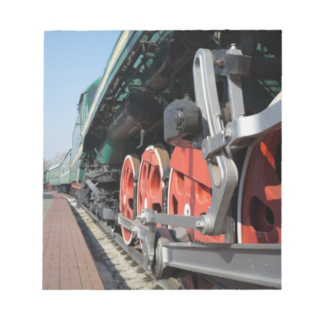 Bloc De Notas Ruedas de locomotoras de vapor (Frente)