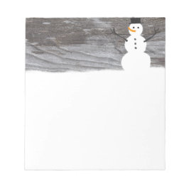 Bloc De Notas Rustic Snowman