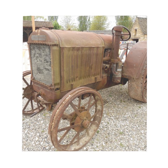 Bloc De Notas Rusto tractor vintage (Frente)