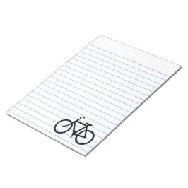 Bloc De Notas Ruta de Bicicleta Negra