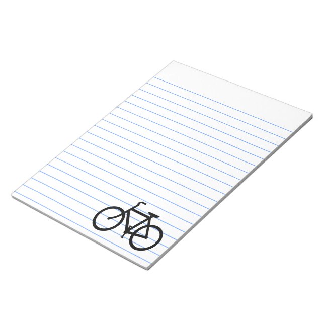 Bloc De Notas Ruta de la bicicleta negra (Lado Derecho)