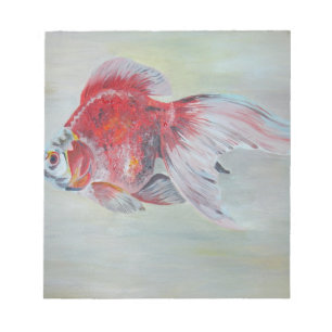 Bloc De Notas Ryukin Goldfish Pintura acrílica