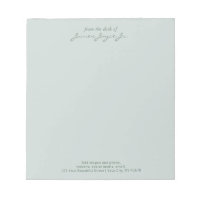 Sage Elegant Handwritten Stylish From The Desk Of