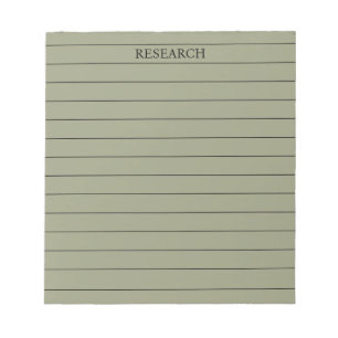Bloc De Notas Sage Green Elegant & Serene Stationery