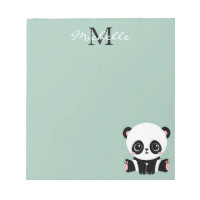 Sage personalizado del Panda de sentada de monogra