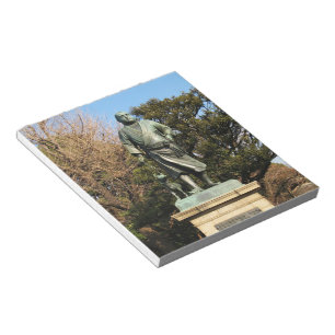 Bloc De Notas Saigo Takamori (El último Samurai) y estatua de pe