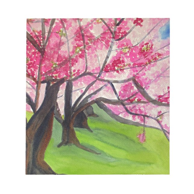Bloc De Notas Sakura Arte japonés de florecimiento de cerezo (Frente)