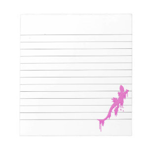 Bloc De Notas Salamandra Rosa Con Perforación De Pintura Llenado