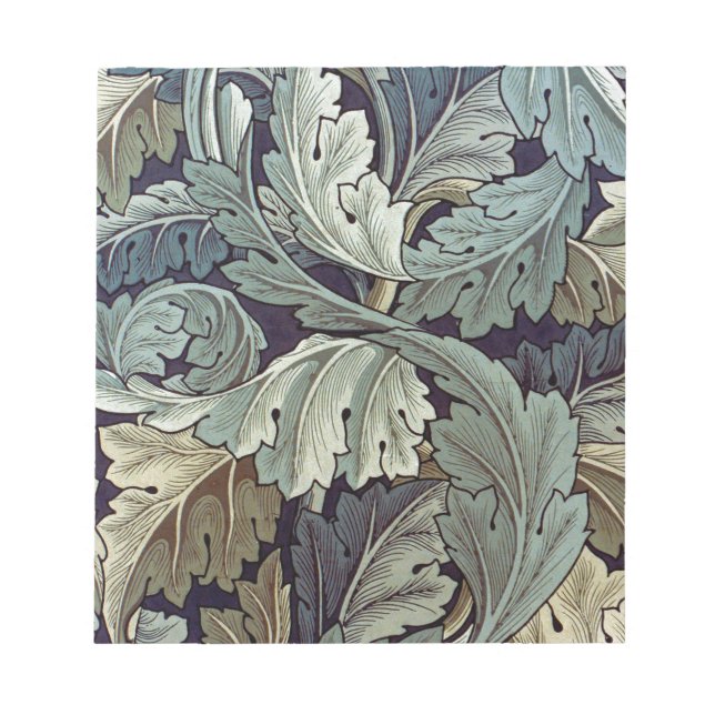 Bloc De Notas Saltos de fondo de William Morris Acanthus (Frente)