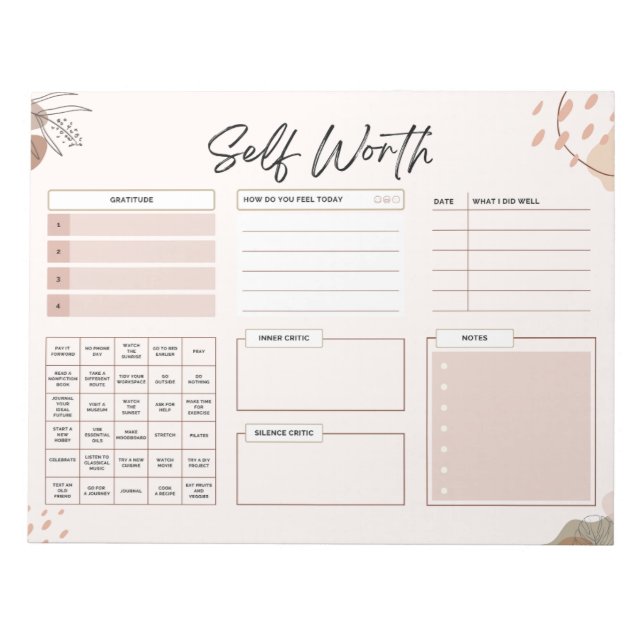 Bloc De Notas Salud Mental Gratitude Daily Gratitude Dry Erase B (Frente)