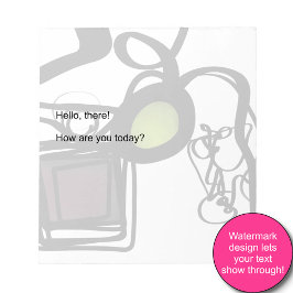 Bloc De Notas Saludos desde Filydion: Resumen en blanco y negro