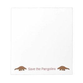 Bloc De Notas Salvar a los Pangolines