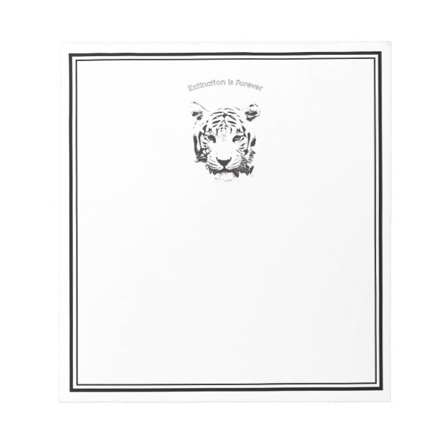 Bloc De Notas Salvar al tigre (Frente)