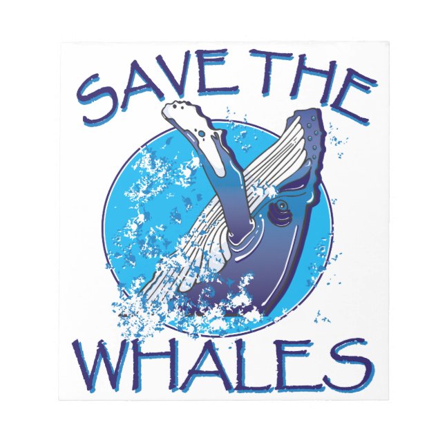 Bloc De Notas Salven a las ballenas (Frente)