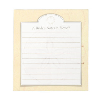 Bloc De Notas Sand Dollar Beach Art Personalizado Idea Notepad