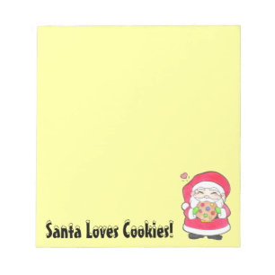 Bloc De Notas Santa Ama el Notepad de Cookies