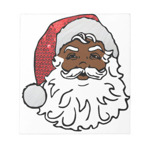 Bloc De Notas santa claus negro