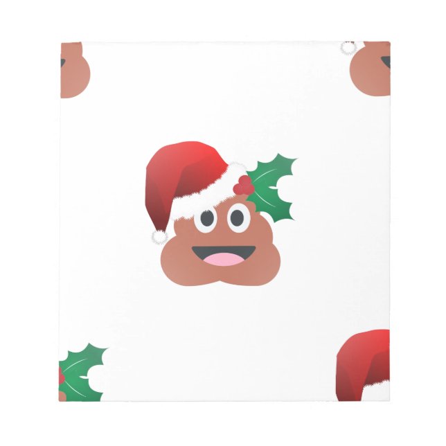Bloc De Notas santa claus poop emoji (Frente)