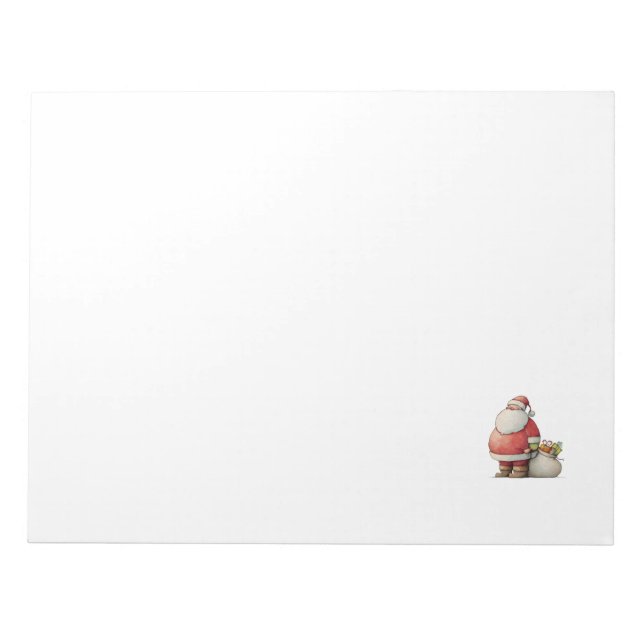 Bloc De Notas Santa Cute Simple Esmeralda  (Frente)