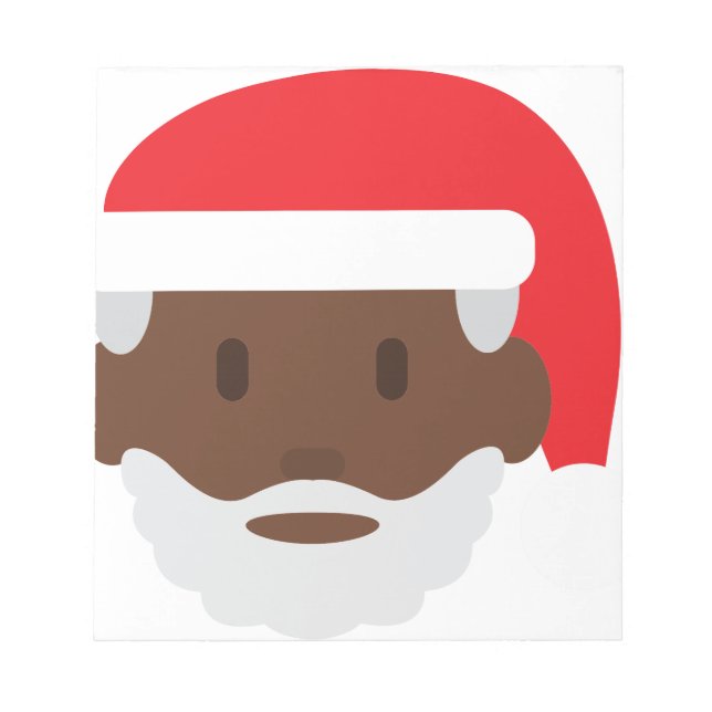 Bloc De Notas santa negro claus emoji (Frente)