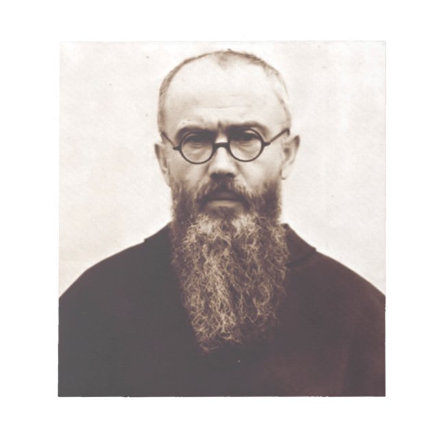 Bloc De Notas Santo Maximiliano Kolbe sacerdote católico polaco (Frente)