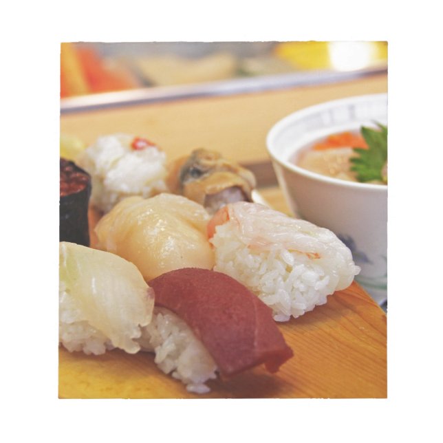Bloc De Notas Sashimi auténtico sushi (Frente)