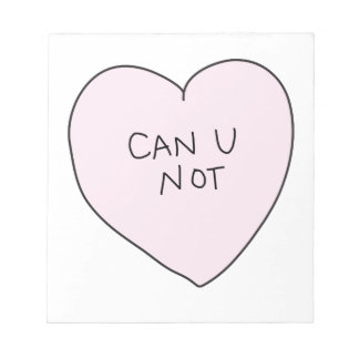 Bloc De Notas Sassy Heart: No puedes