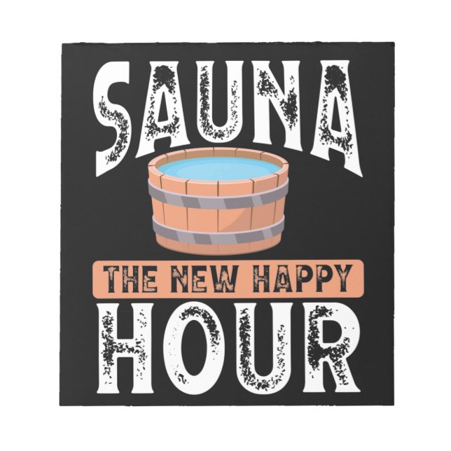 Bloc De Notas Sauna la nueva hora feliz (Frente)