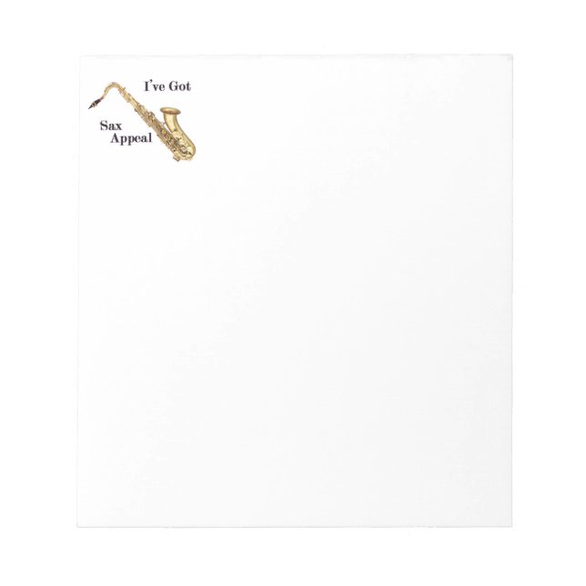 Bloc De Notas Saxophone Note Pad (Frente)