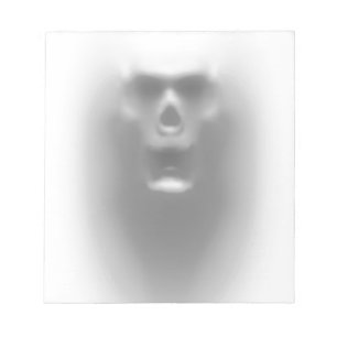 Bloc De Notas scary skull