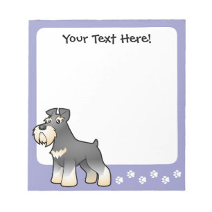 Bloc De Notas Schnauzer gigante/dibujo estándar/miniatura de dib