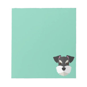 Bloc De Notas ¡Schnauzer lindo del dibujo animado!