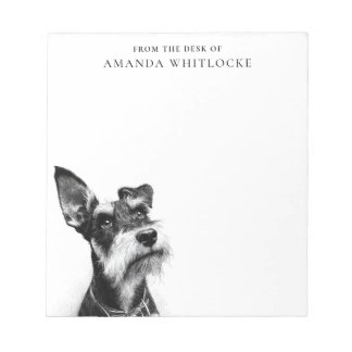 Bloc De Notas Schnauzer Personalizado