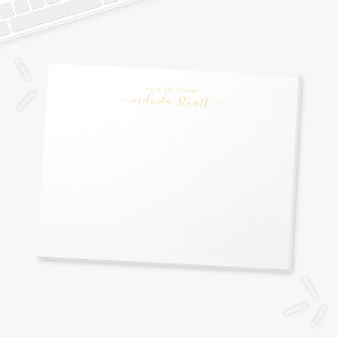 Bloc De Notas Script moderno profesional