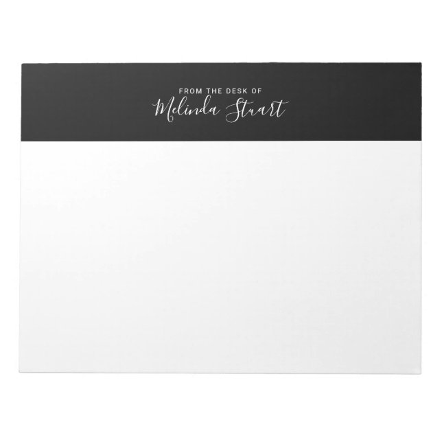 Bloc De Notas Script Moderno Profesional (Frente)