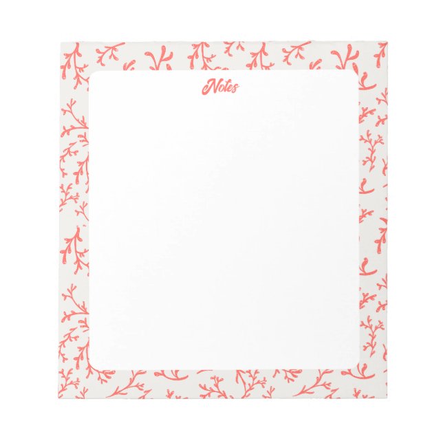Bloc De Notas Sea Coral Notepad (Frente)