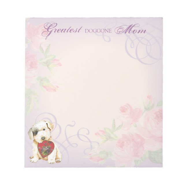 Bloc De Notas Sealyham Terrier Heart Mom Notepad (Frente)