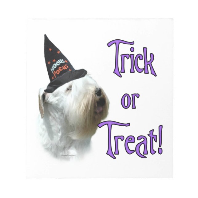 Bloc De Notas Sealyham Terrier Trick o Trek (Frente)