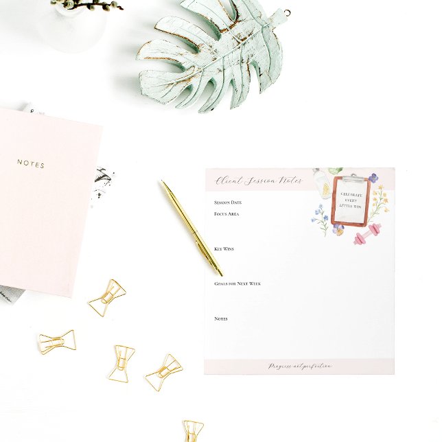 Bloc De Notas Seguidor del progreso de bienestar floral | Notas  (Subido por el creador)