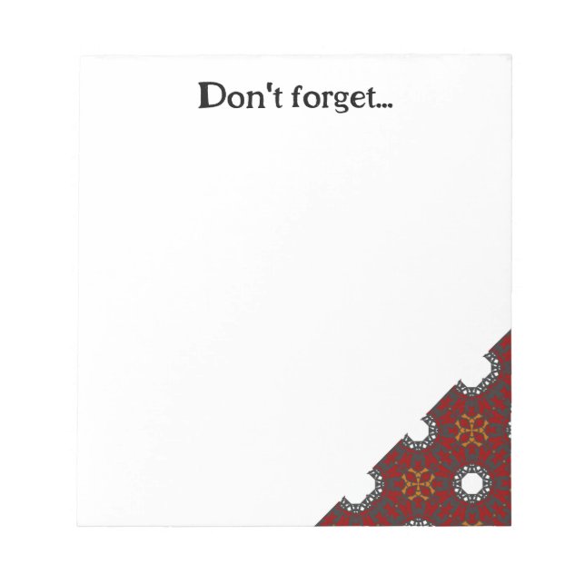 Bloc De Notas Segundo arte caleidoscopio del volumen cuatro (Frente)