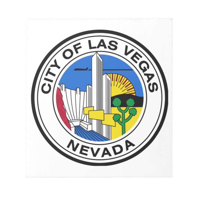 Bloc De Notas Sello urbano de Las Vegas (Nevada) (Frente)