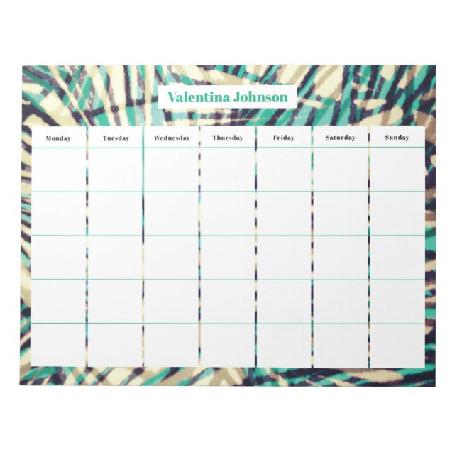 Bloc De Notas Semana familiar (Frente)