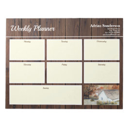 Bloc De Notas Semanal Planner Buttermere Village Inglaterra Otoñ