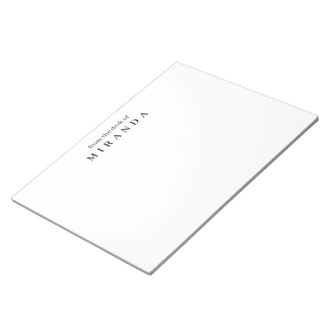 Bloc De Notas Sencillo Elegante Desde el Escritorio de Escritura (Lado Derecho)