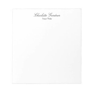Bloc De Notas Sencillo simple creativo elegante único moderno bl