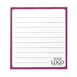 Bloc De Notas Sencillo y elegante Logotipo De Vino