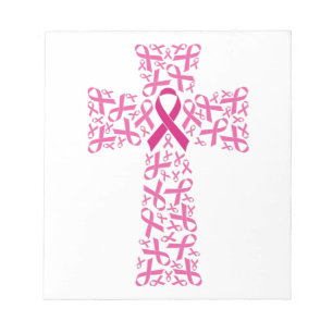 Bloc De Notas Sensibilización sobre el cáncer de mama Cruz de Ci