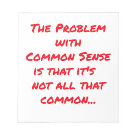 Bloc De Notas "Sentido Común"