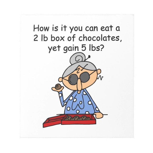 Bloc De Notas Sentido del chocolate (Frente)